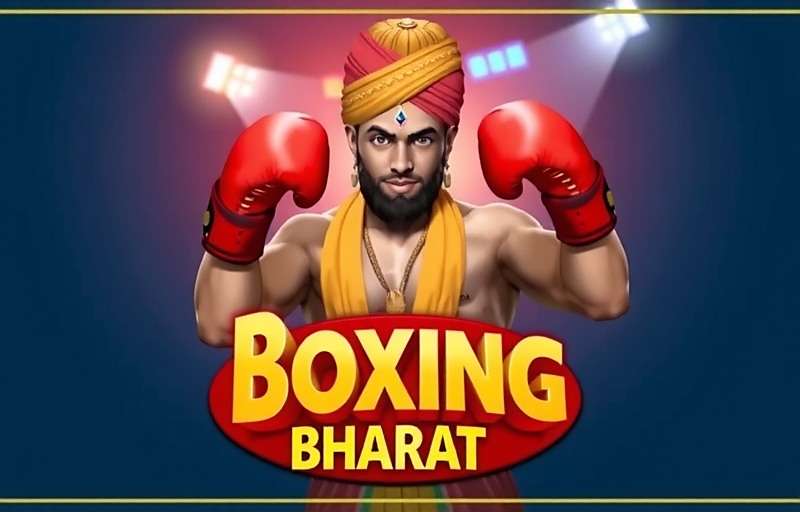 Boxing Bharat game cover showing Indian boxer in traditional attire